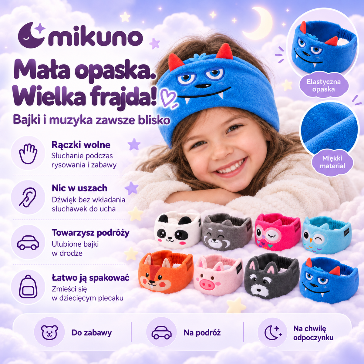 Mikuno Słuchawki do spania
